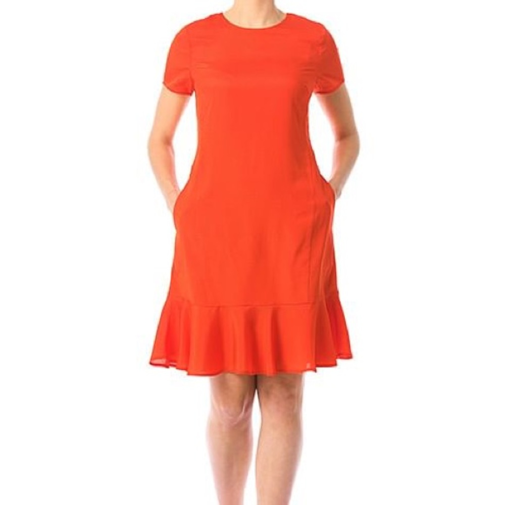 Flounce Shift Dress